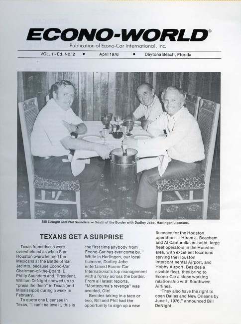 Page from an article in Econo-World featuring Mr. Saunders