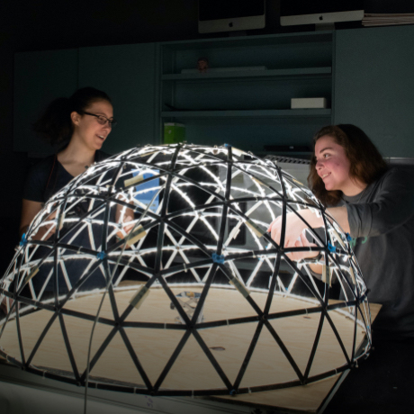 Students working on a project